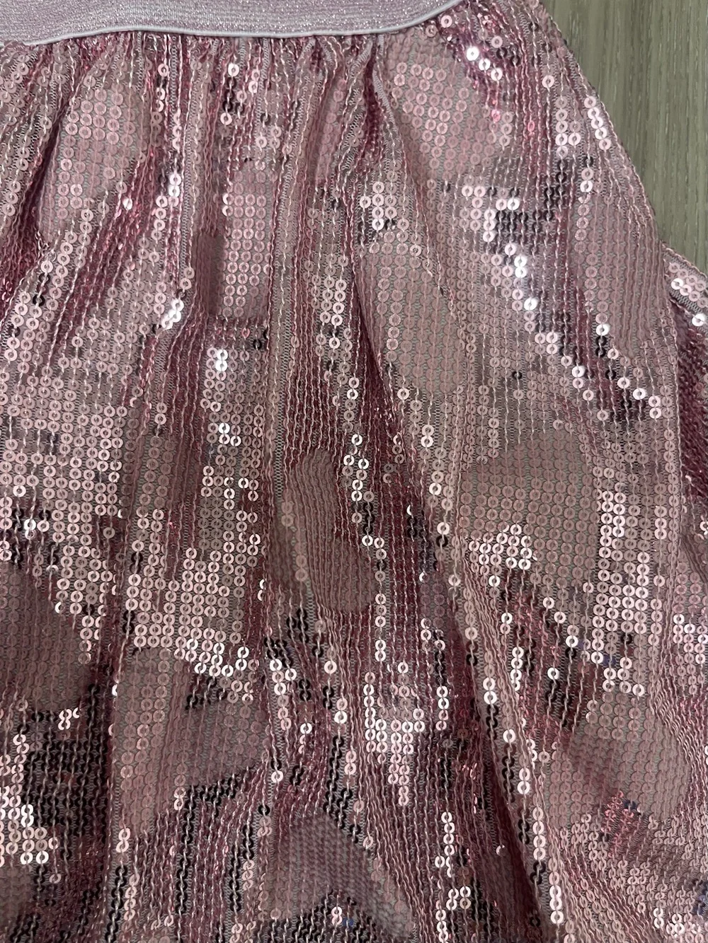 Cat & Jack Pink Sequin Skater Skirt